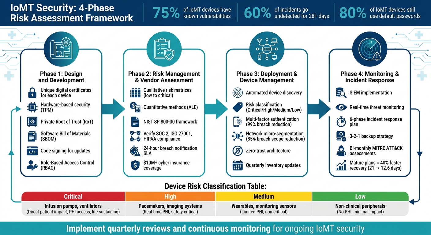 4-Phase IoMT Security Risk Assessment Framework for Healthcare Organizations