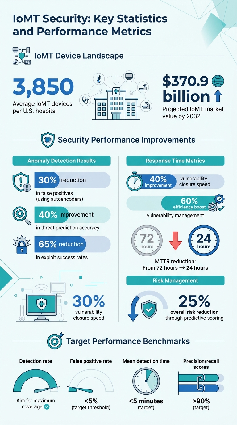 IoMT Security Statistics: Devices, Threats, and Detection Performance in Healthcare
