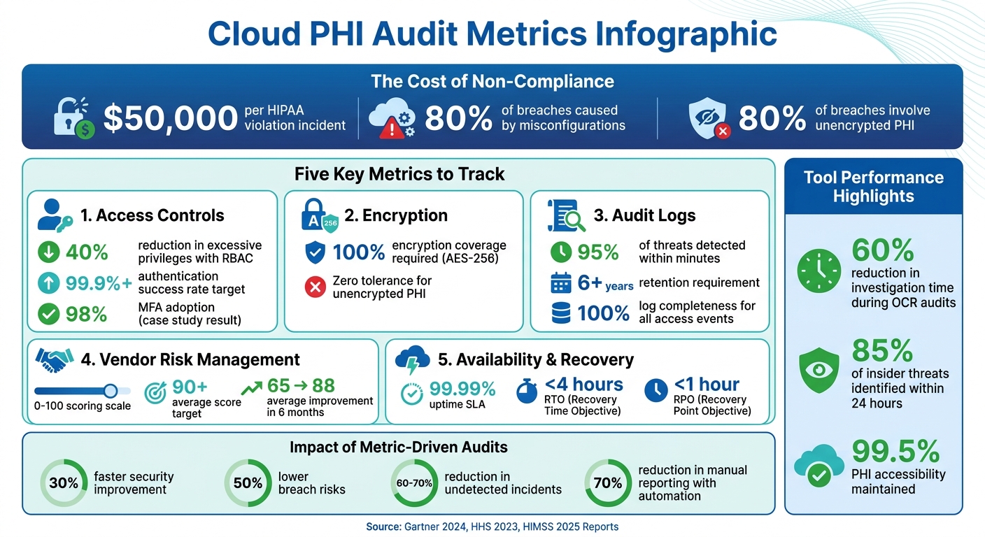 Cloud PHI Audit Metrics: Key Statistics and Performance Benchmarks for Healthcare Compliance