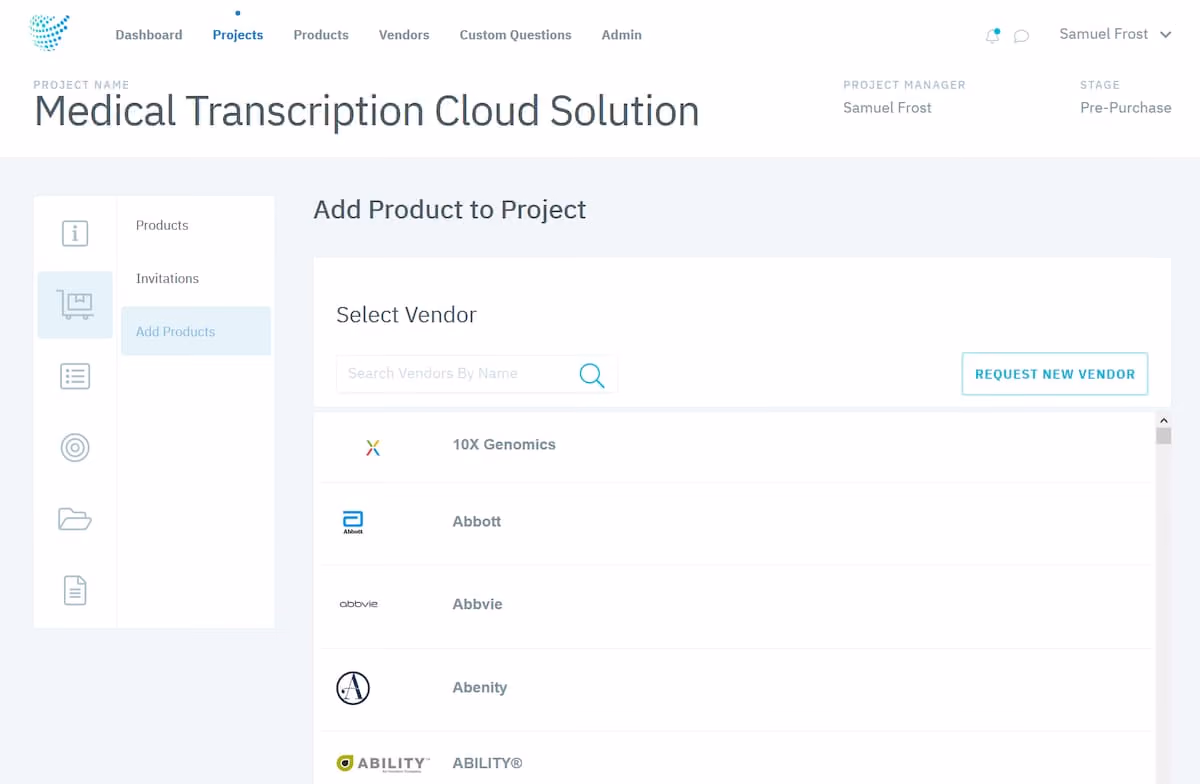 Screenshot of Censinet software platform
