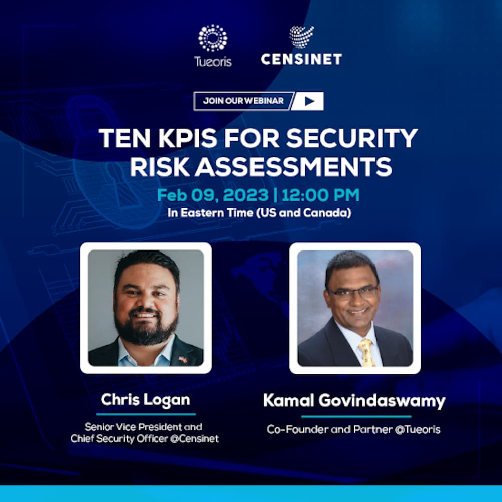 Censinet Security Risk Assessment webinar promotional artwork