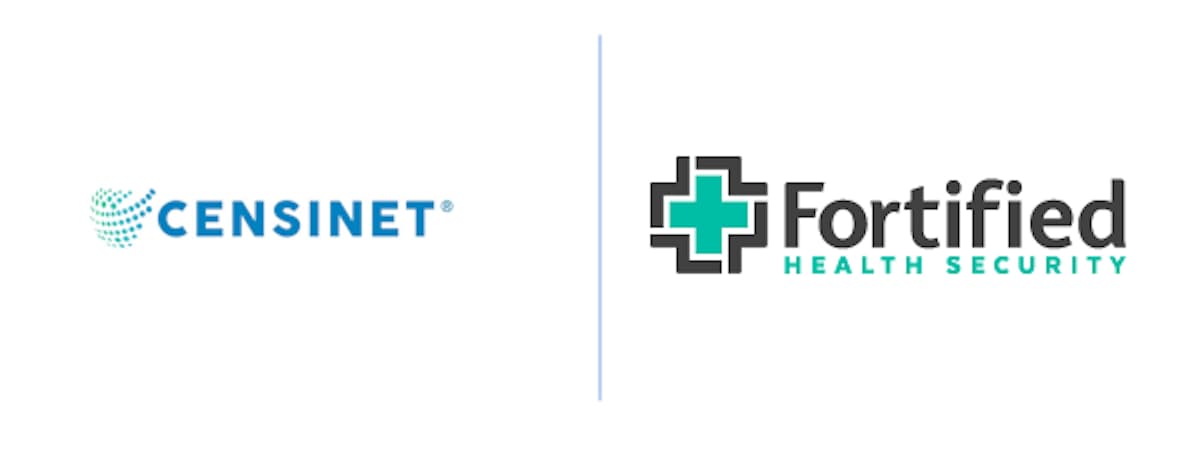 Censinet and Fortified Health Security collaboration promotional artwork
