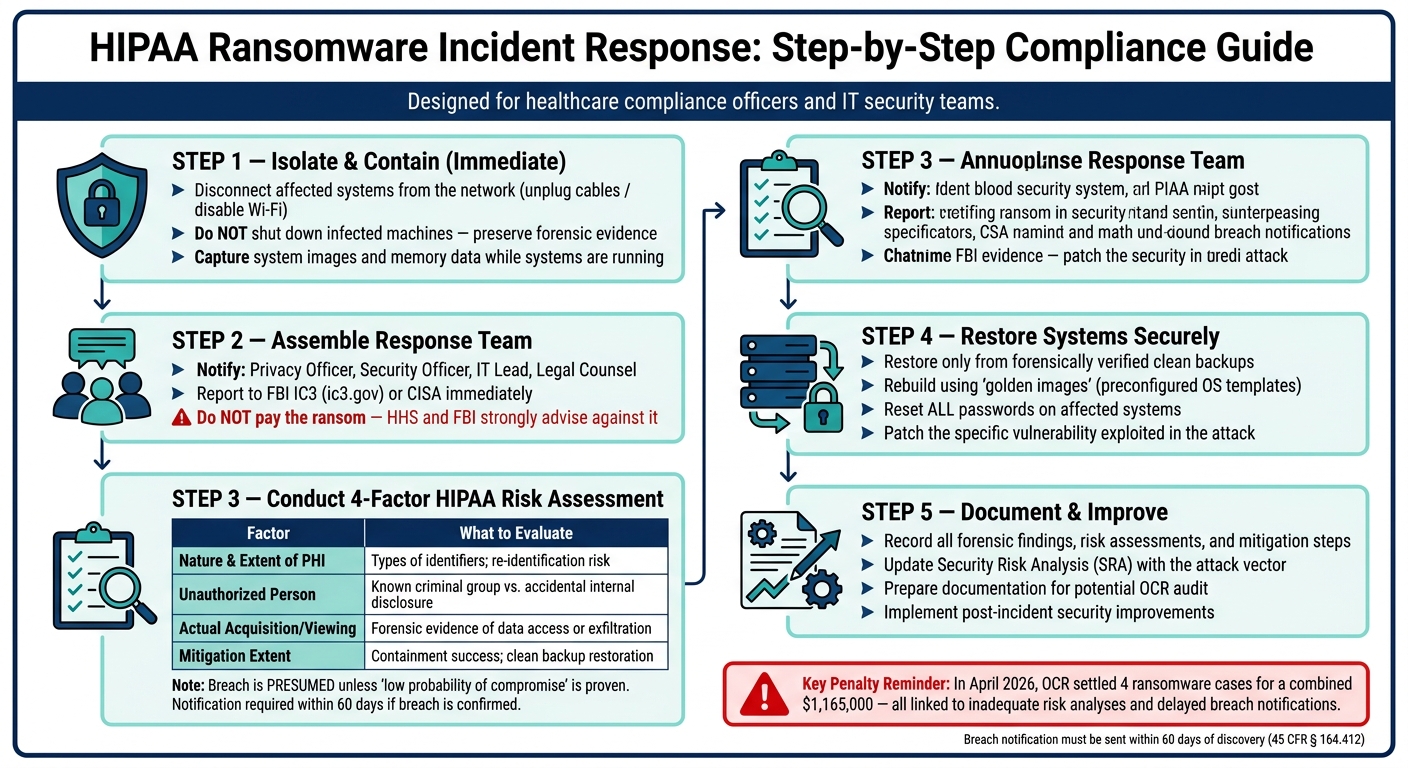 HIPAA Ransomware Incident Response: Step-by-Step Compliance Guide