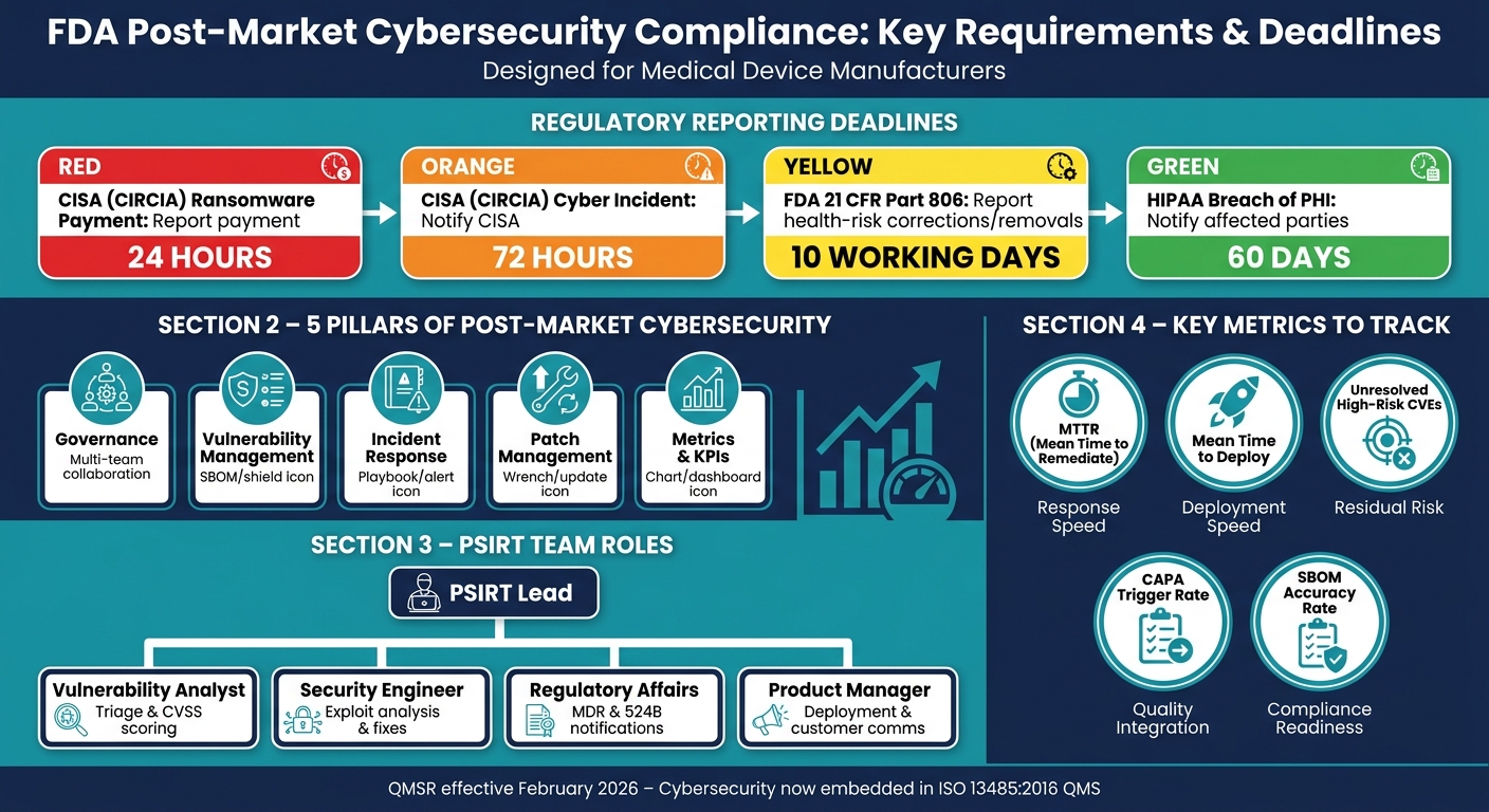 FDA Post-Market Cybersecurity Compliance: Key Requirements & Deadlines
