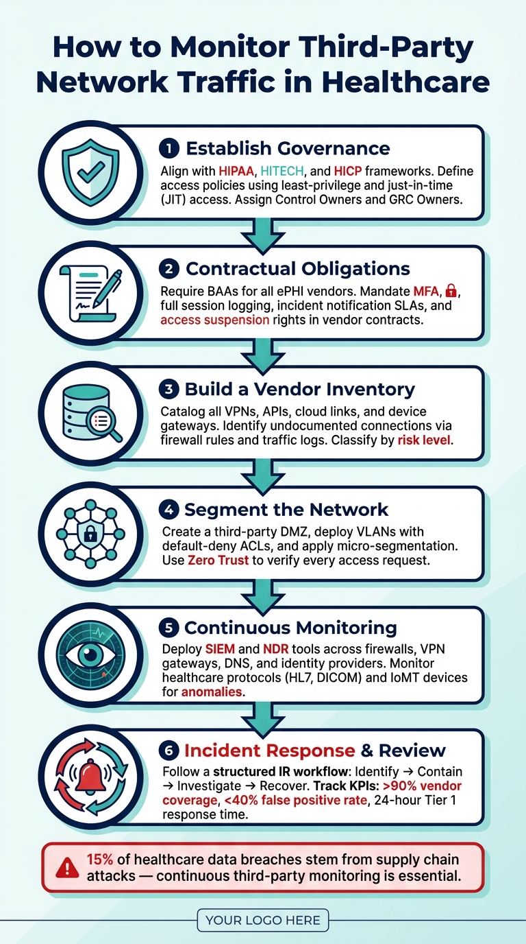 How to Monitor Third-Party Network Traffic in Healthcare