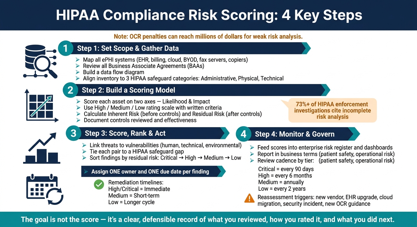 HIPAA Compliance Risk Scoring: 4-Step Process