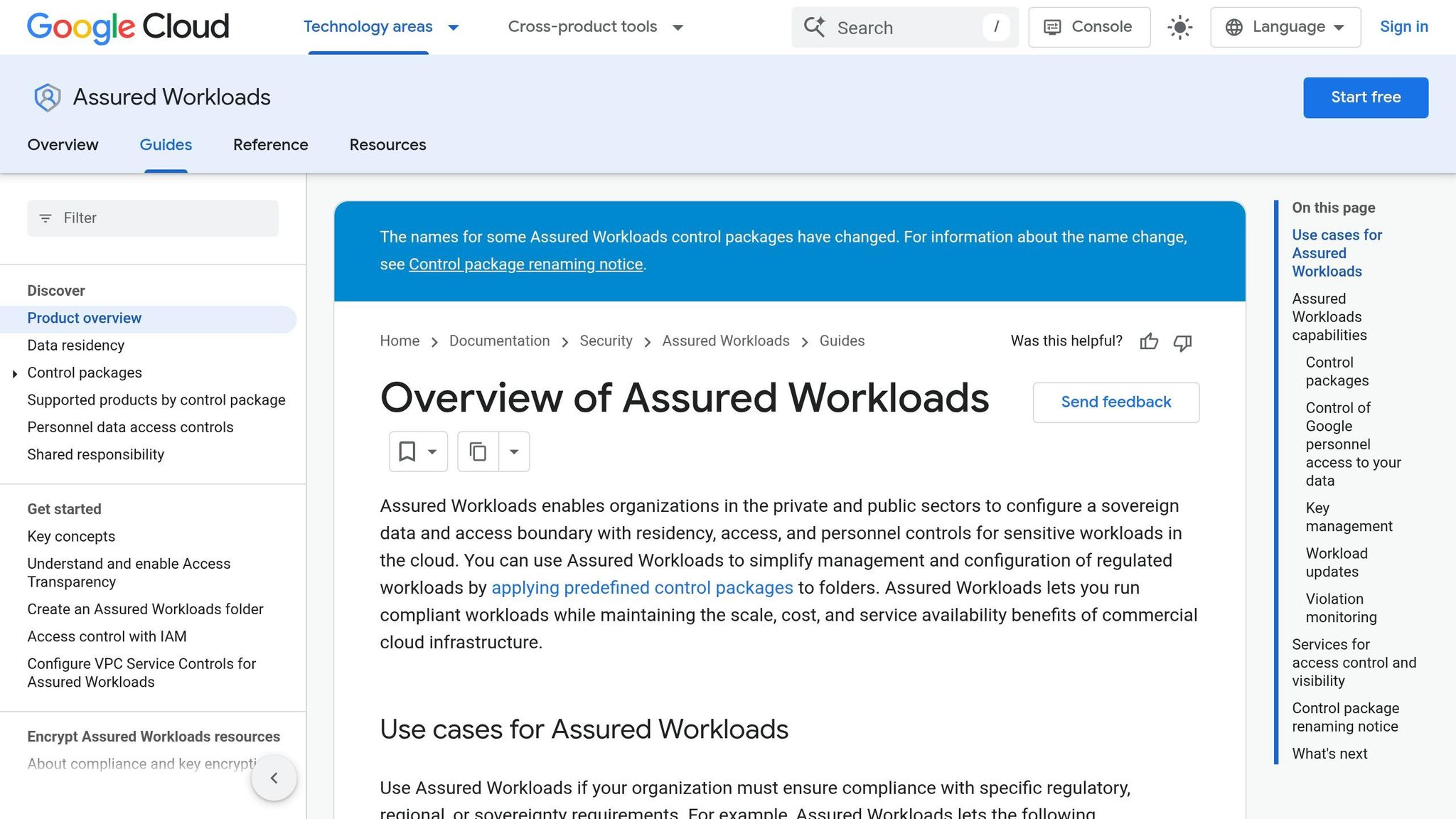 Assured Workloads
