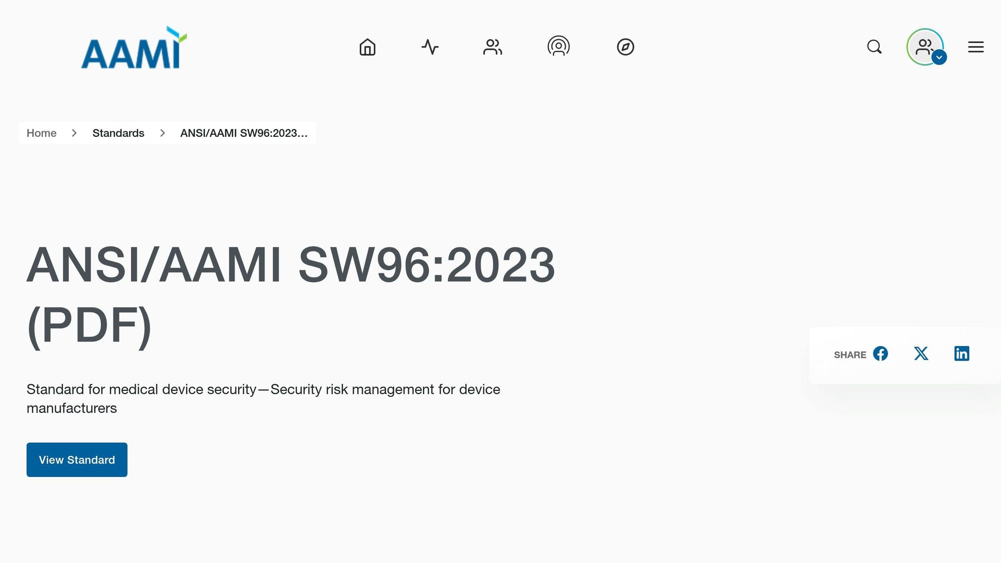 ANSI/AAMI SW96