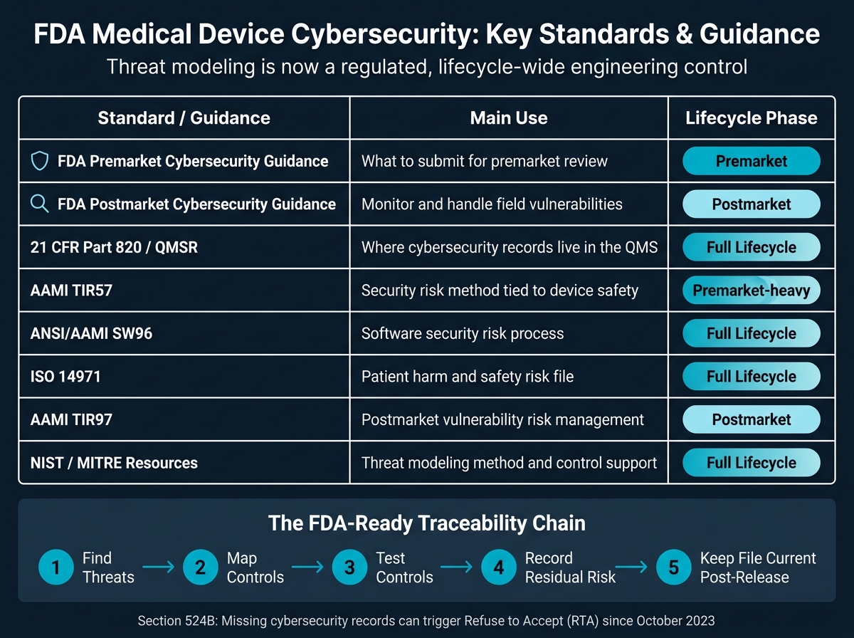 FDA Medical Device Cybersecurity Standards: Quick Reference Guide