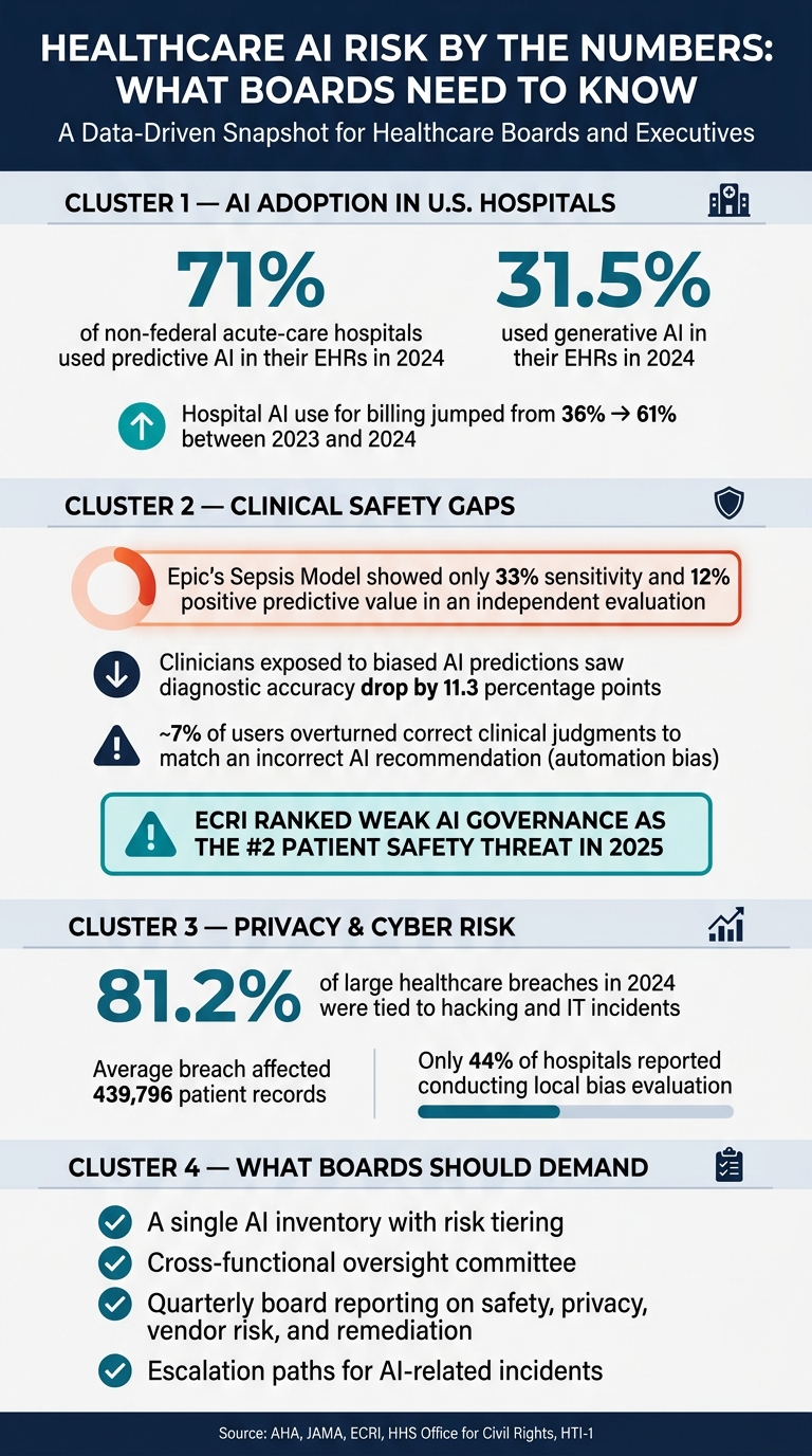 Healthcare AI Risk by the Numbers: What Boards Need to Know
