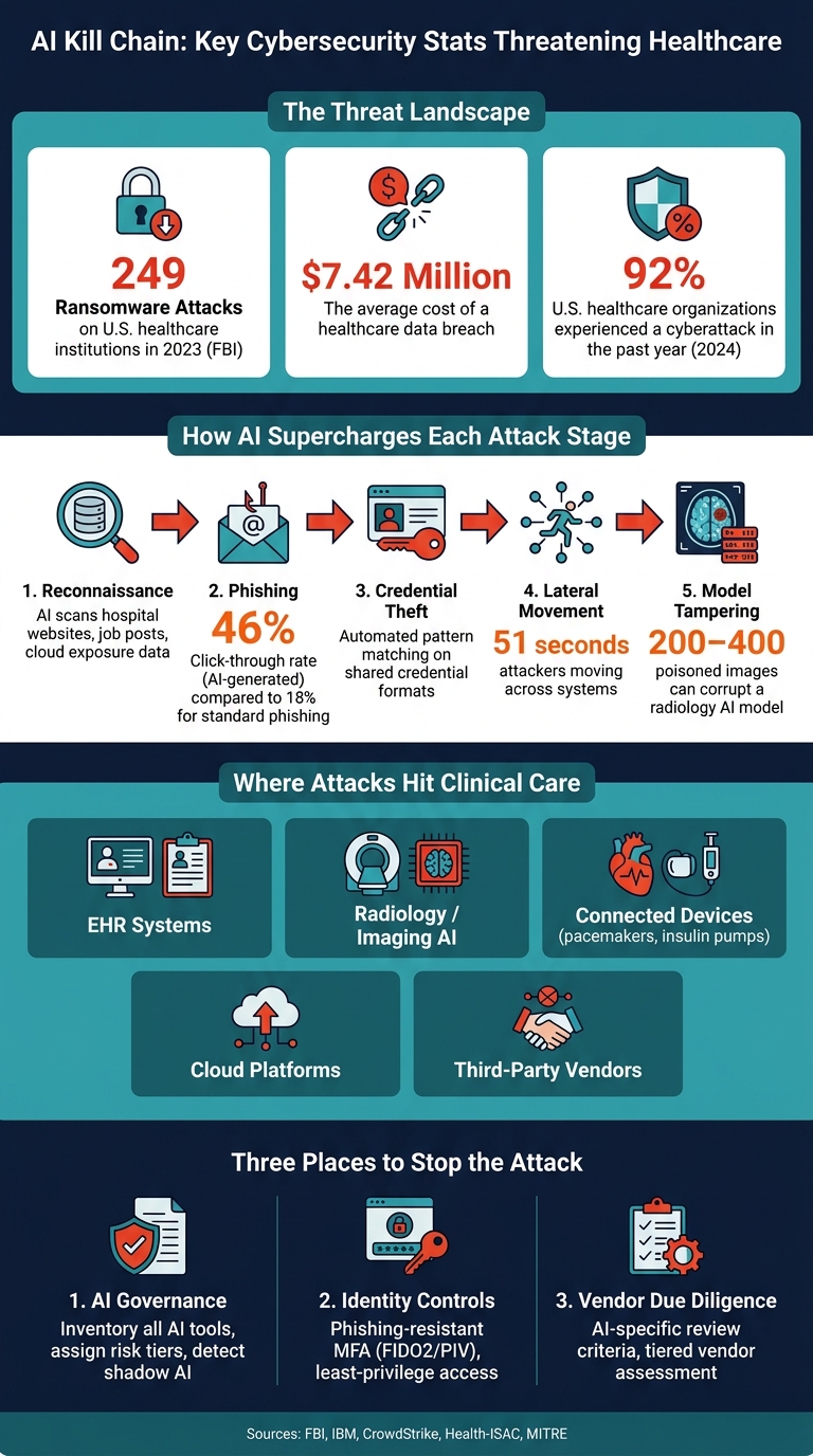 AI Kill Chain: Key Cybersecurity Stats Threatening Healthcare