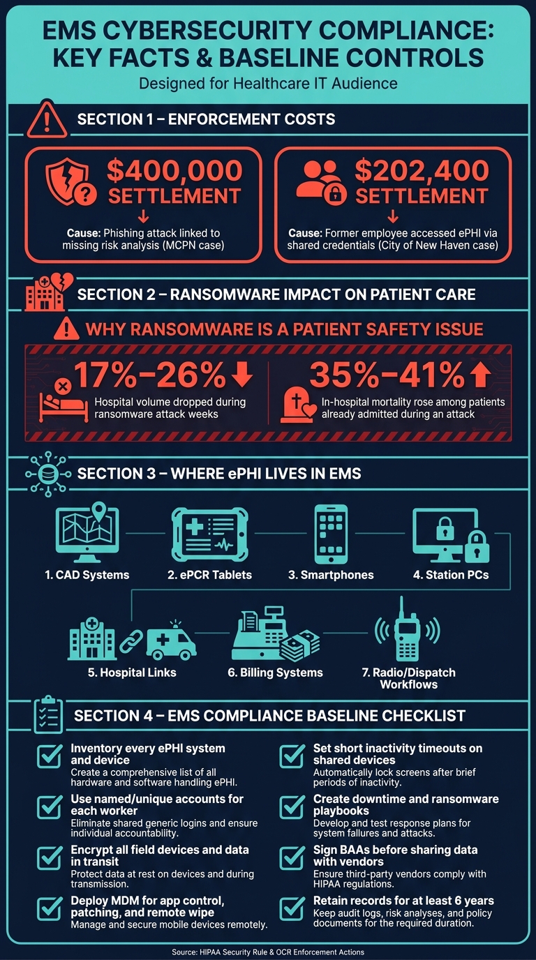 EMS Cybersecurity: Key Stats, Risks & Compliance Baseline