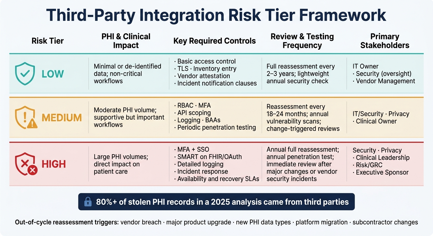 Third-Party Integration Compliance: Risk Tier Framework for Healthcare Teams