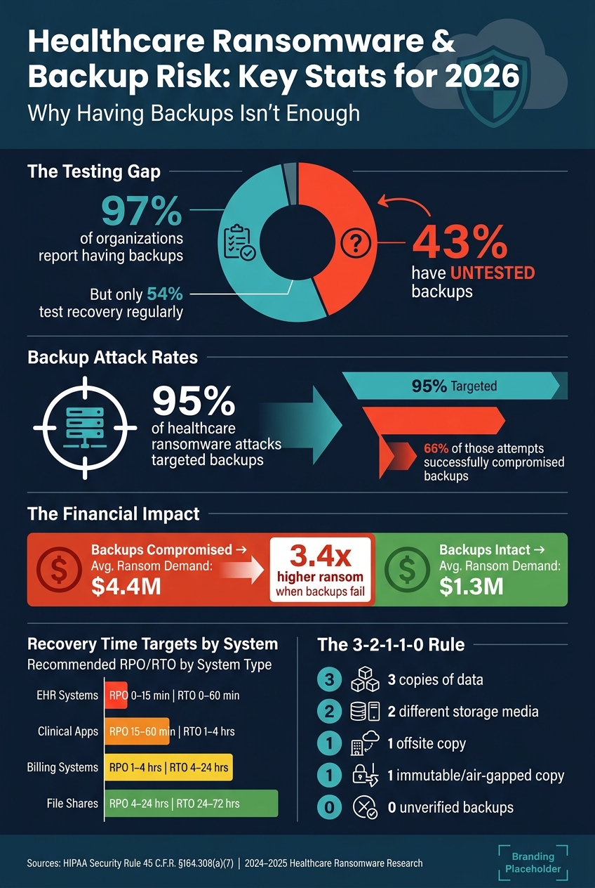 Healthcare Ransomware & Backup Risk: Key Stats for 2026