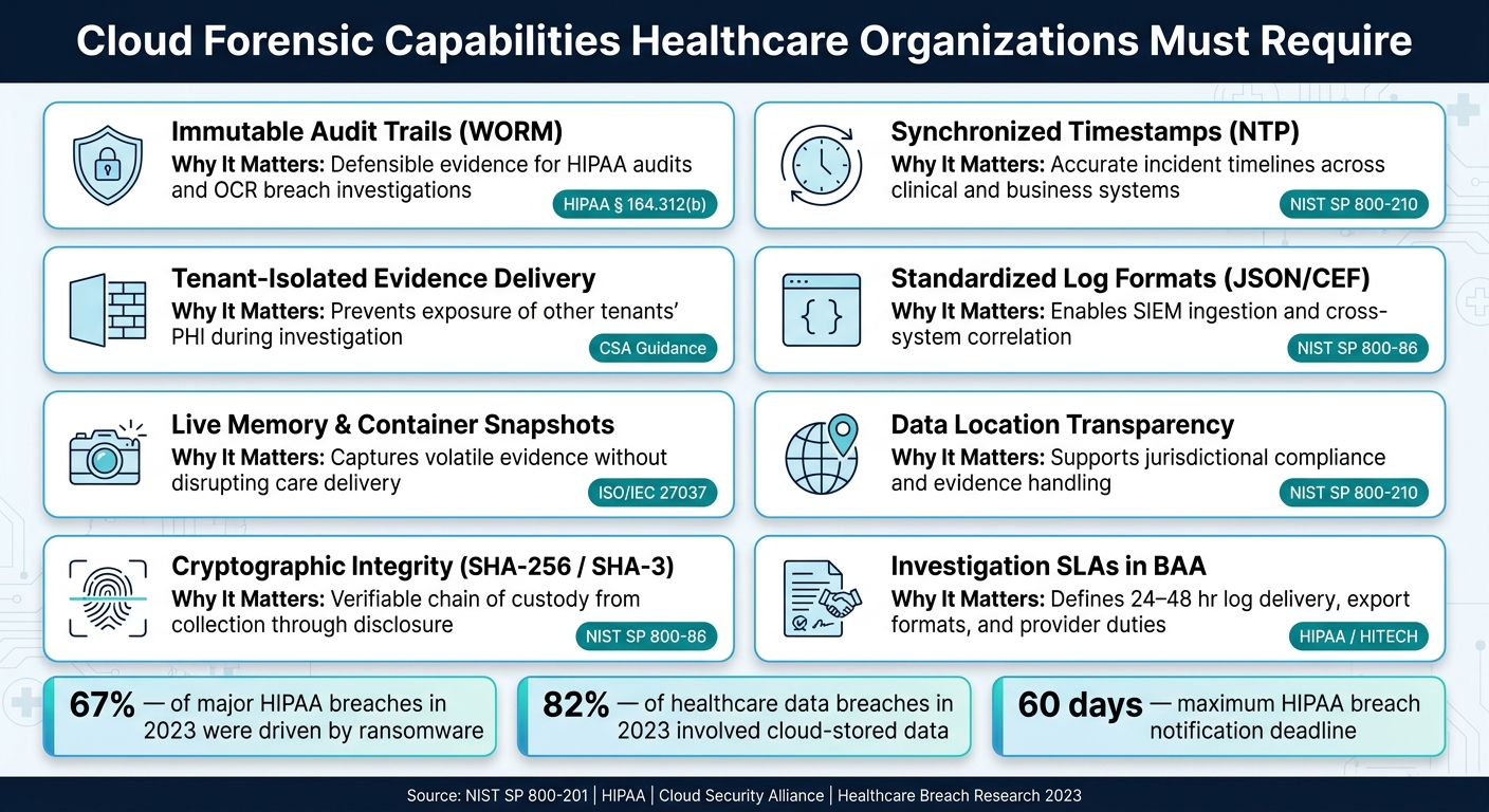 Cloud Forensic Capabilities Healthcare Organizations Must Require