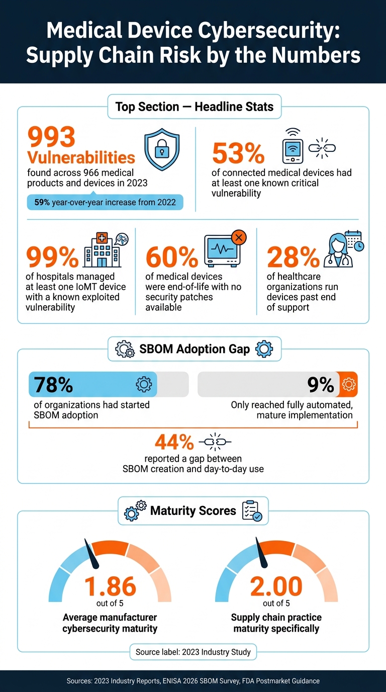 Medical Device Cybersecurity: Key Supply Chain Risk Statistics