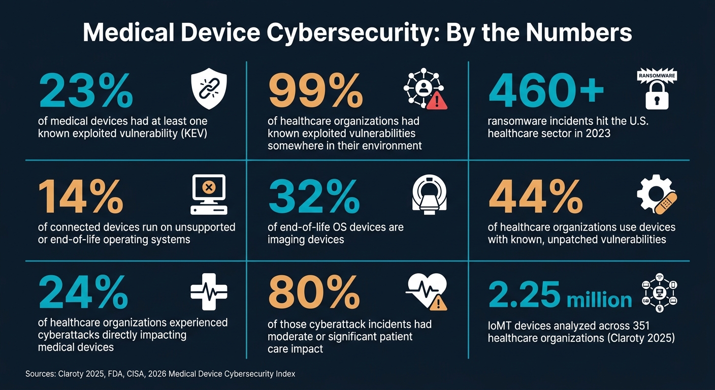 Medical Device Cybersecurity Threat Landscape: Key Statistics