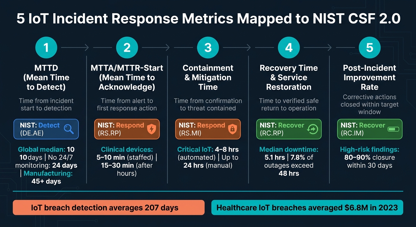 5 IoT Incident Response Metrics Mapped to NIST CSF 2.0