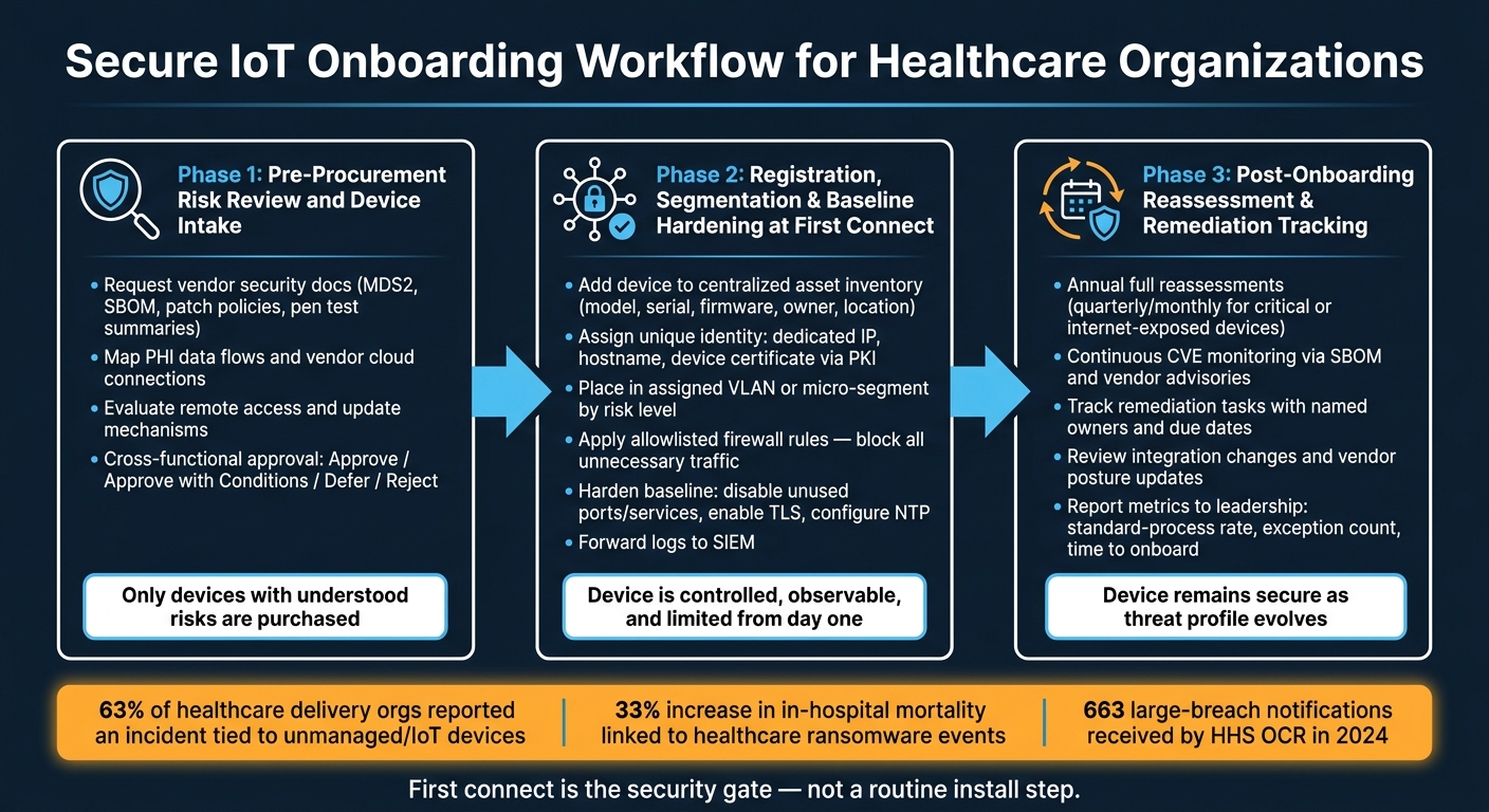 Secure IoT Onboarding Workflow for Healthcare Organizations
