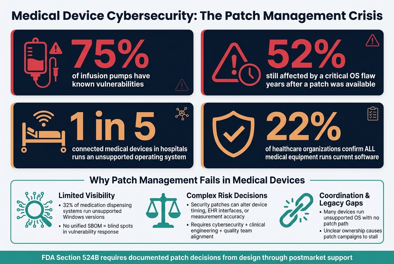 Medical Device Cybersecurity: Patch Management by the Numbers