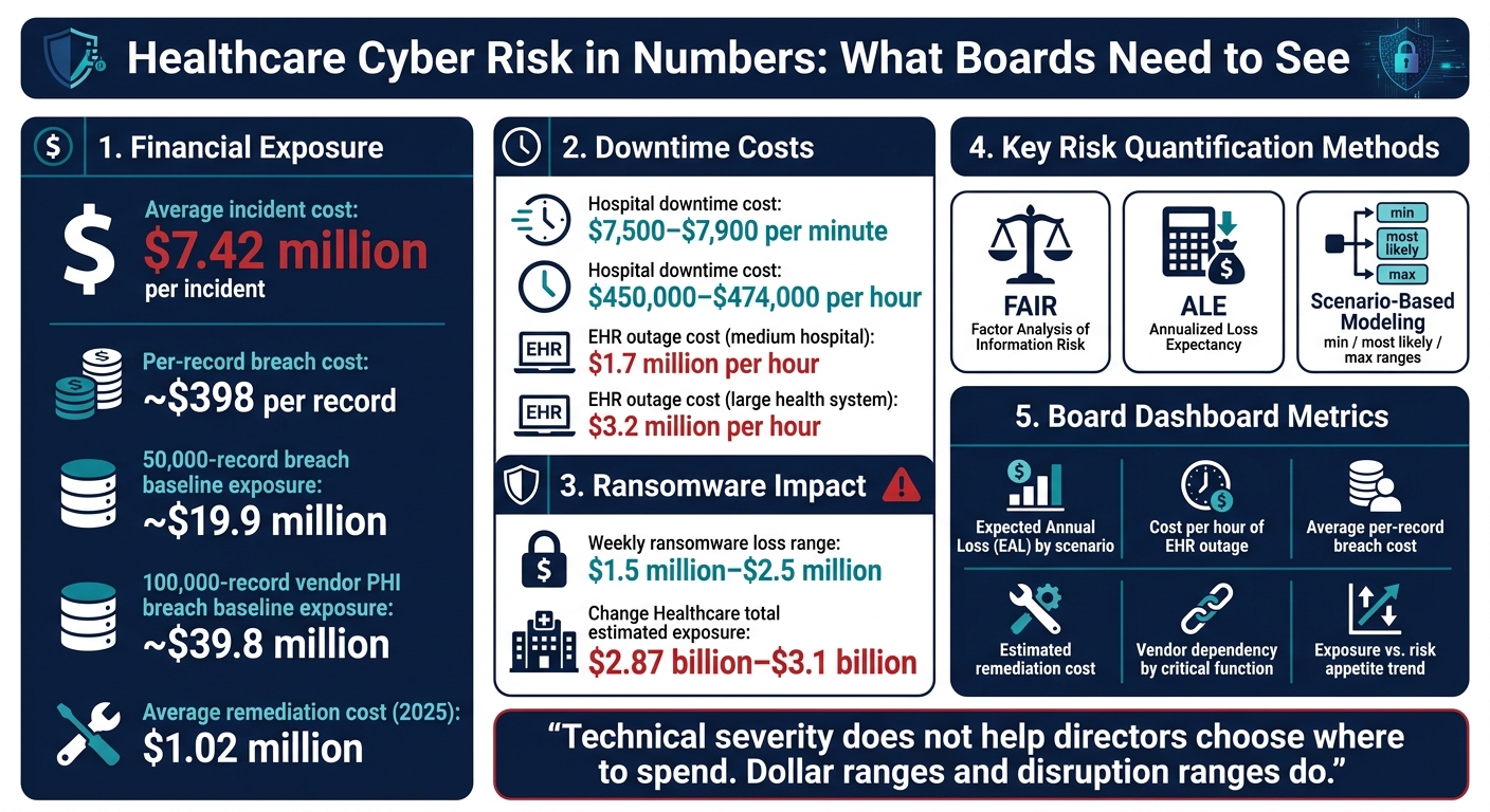 Healthcare Cyber Risk in Numbers: What Boards Need to See
