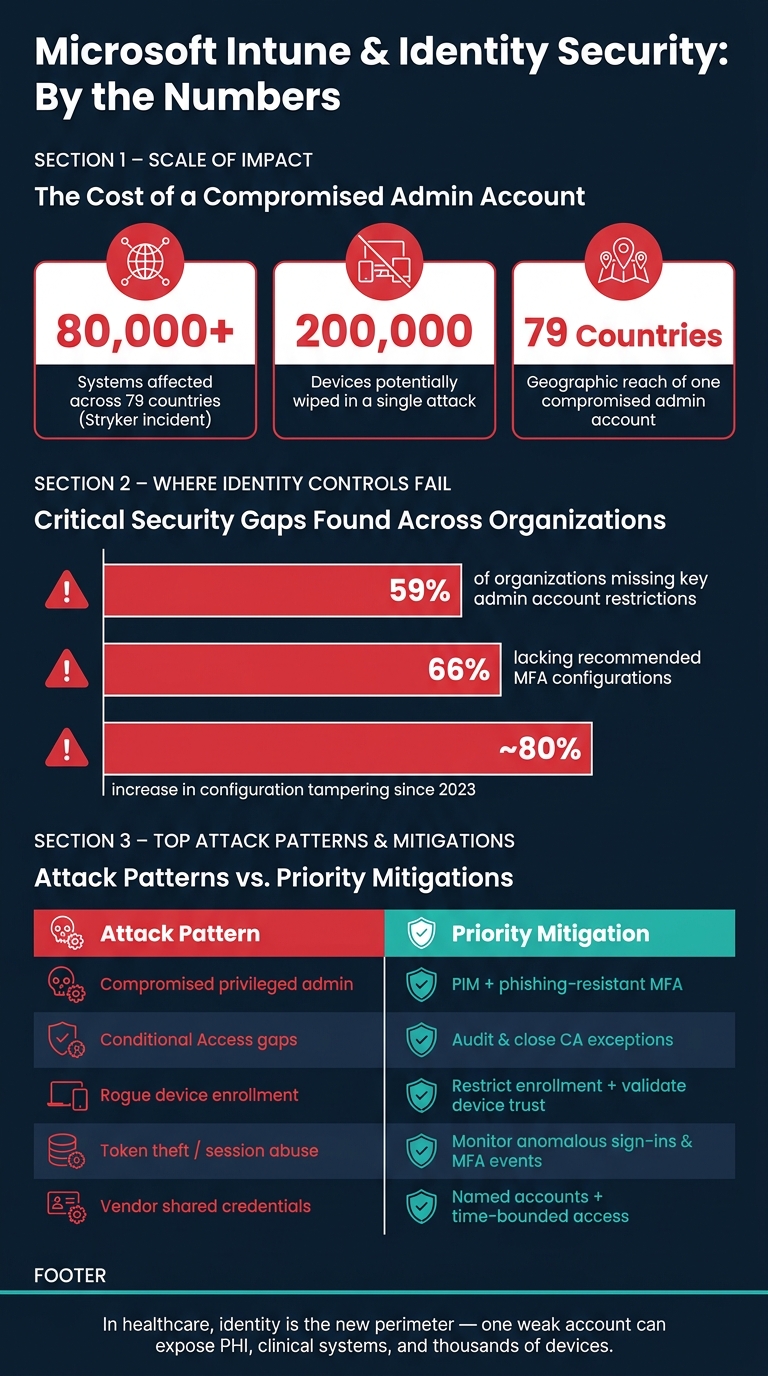 Microsoft Intune Security Gaps: Key Stats & Attack Patterns in Healthcare