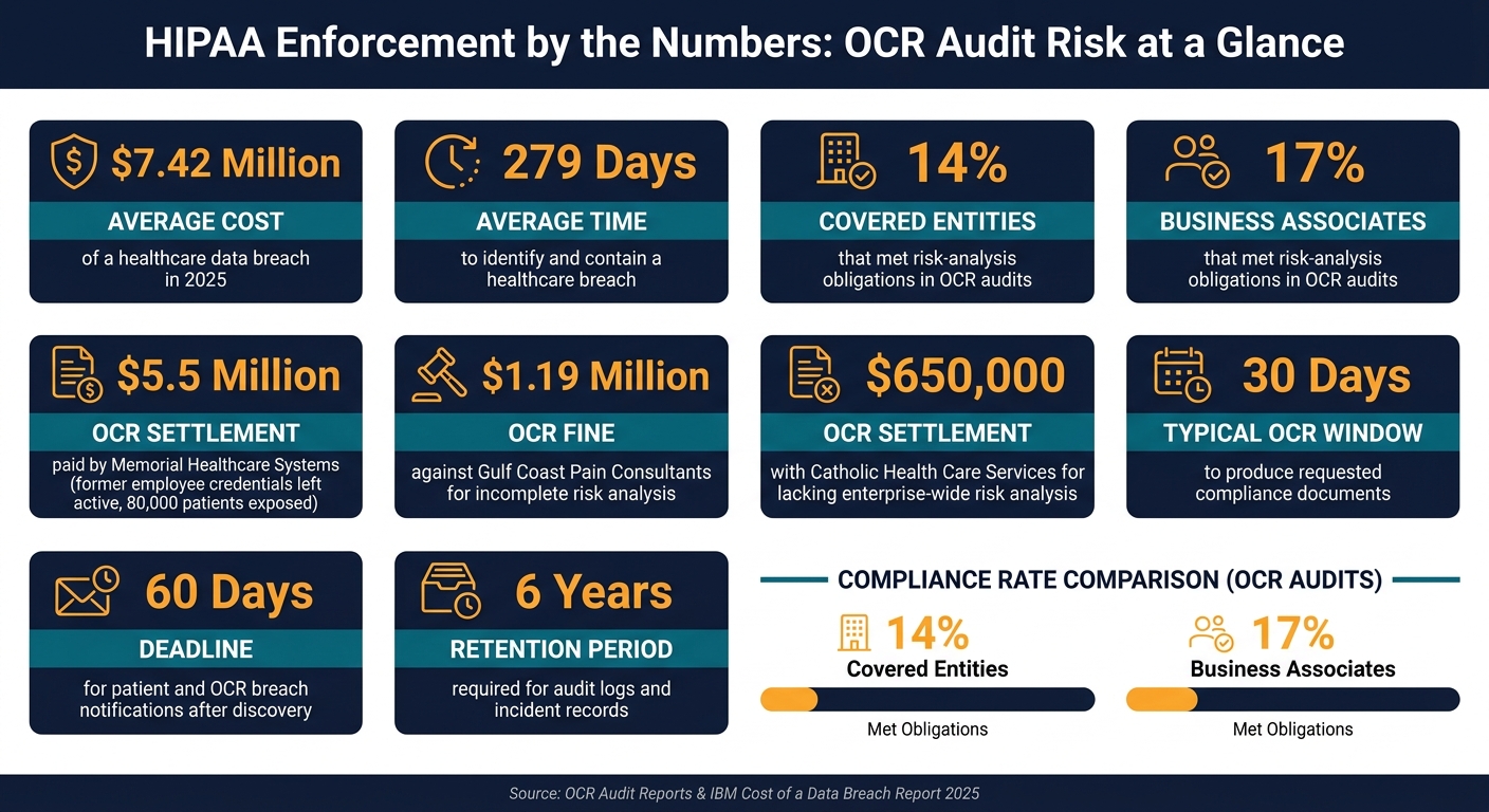 HIPAA Enforcement by the Numbers: OCR Audit Risk at a Glance