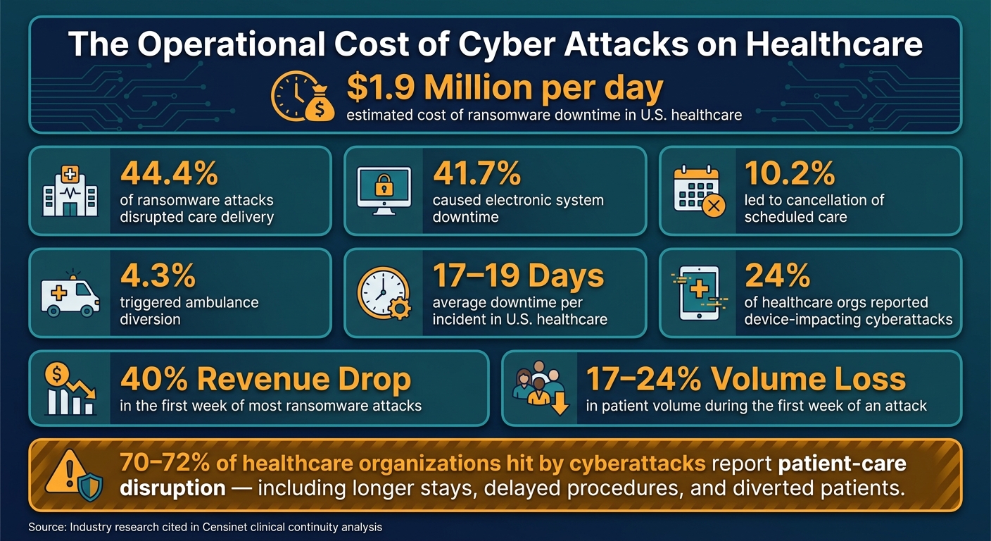 Cyber Attack Impact on Healthcare Operations: Key Statistics