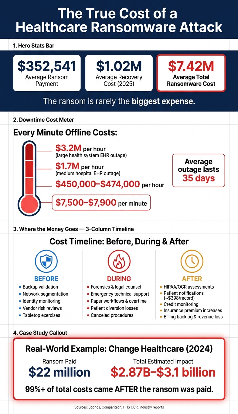 The True Cost of a Healthcare Ransomware Attack (2025)