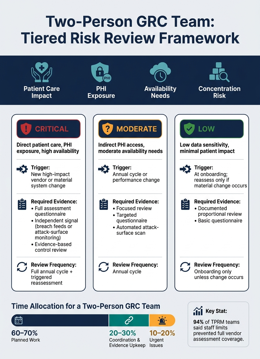 Two-Person GRC Team Operating Model: Tiered Risk Review Framework