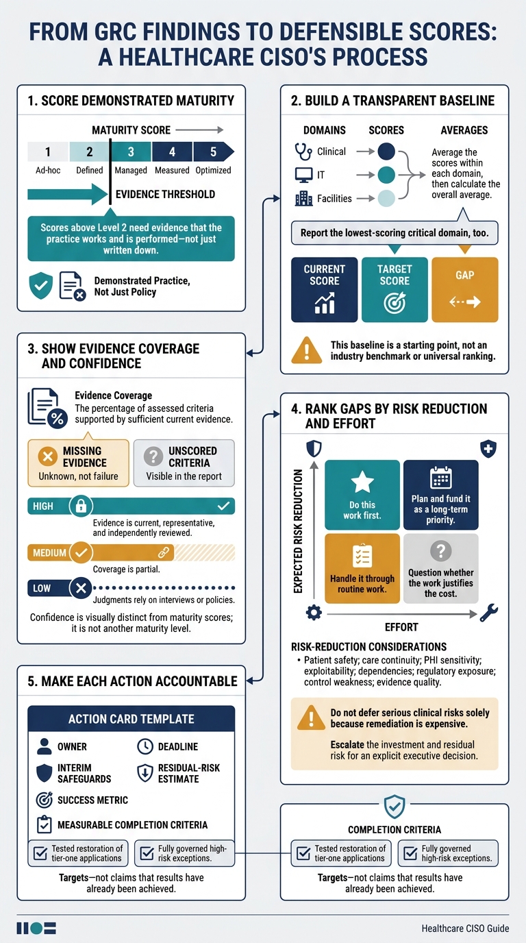 Healthcare GRC Maturity: From Scores to Action
