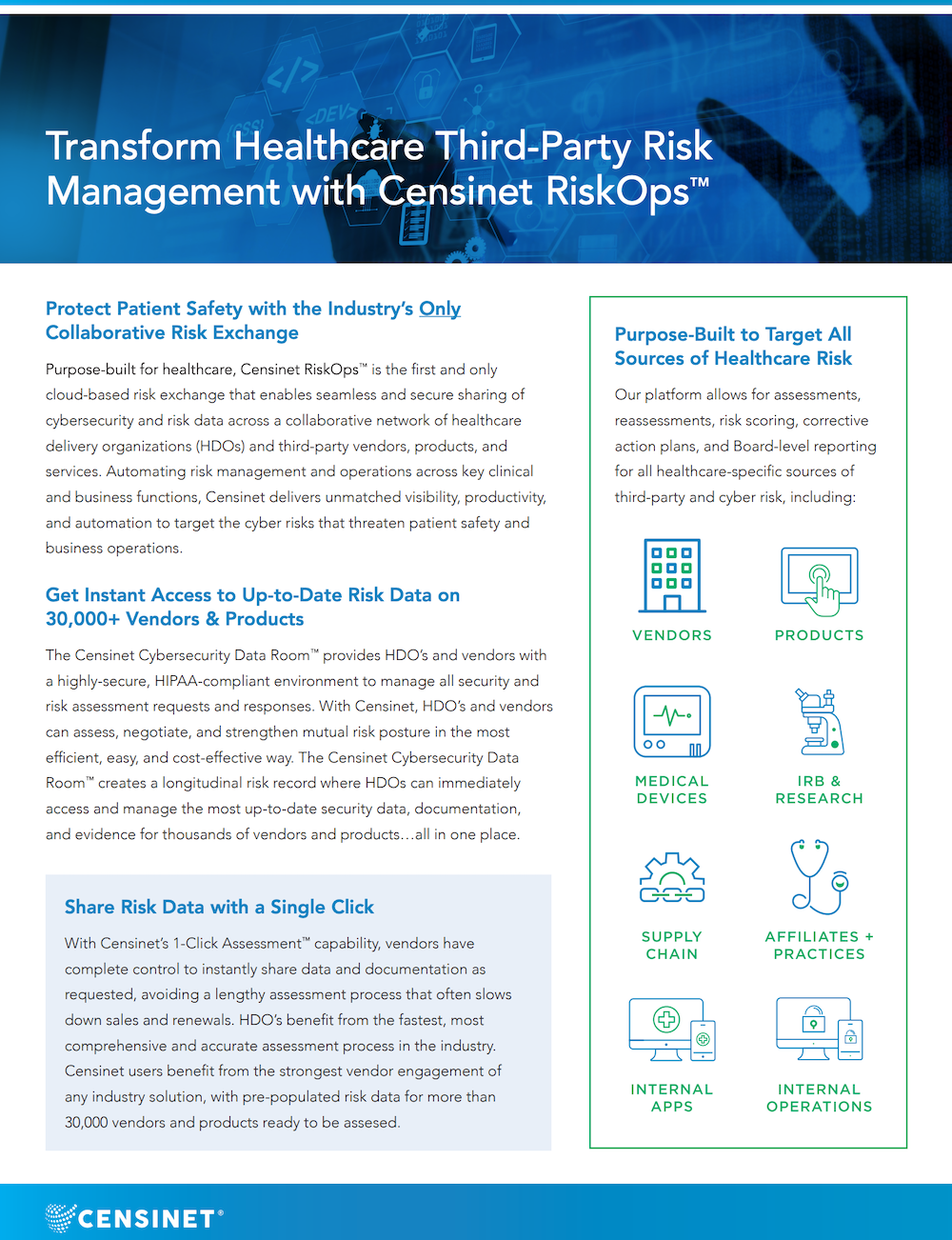 Transform Healthcare Third-Party Risk Management with Censinet RiskOps Cover