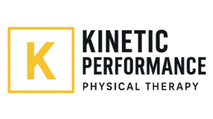 Kinetic Performance Physical Therapy logo with a large orange K in a square and text beside it.