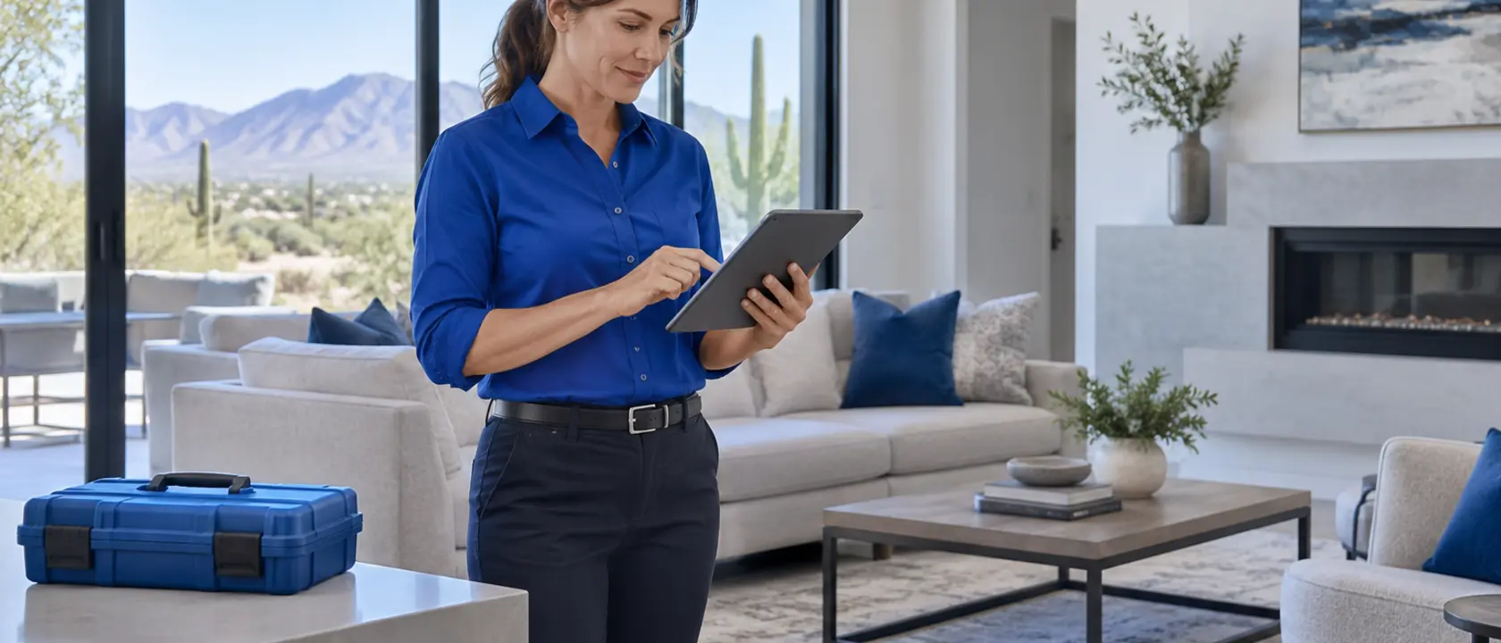 CMA property preparation professional in a Tucson-area home