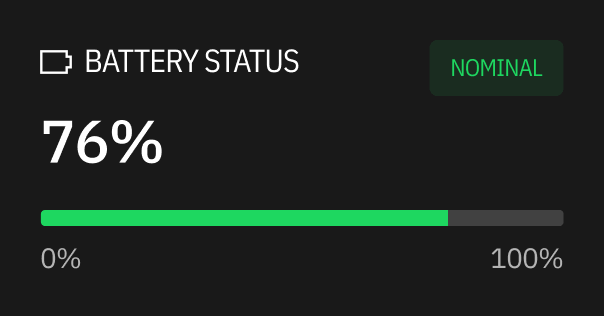 Battery Status Defenseflow Webflow Template