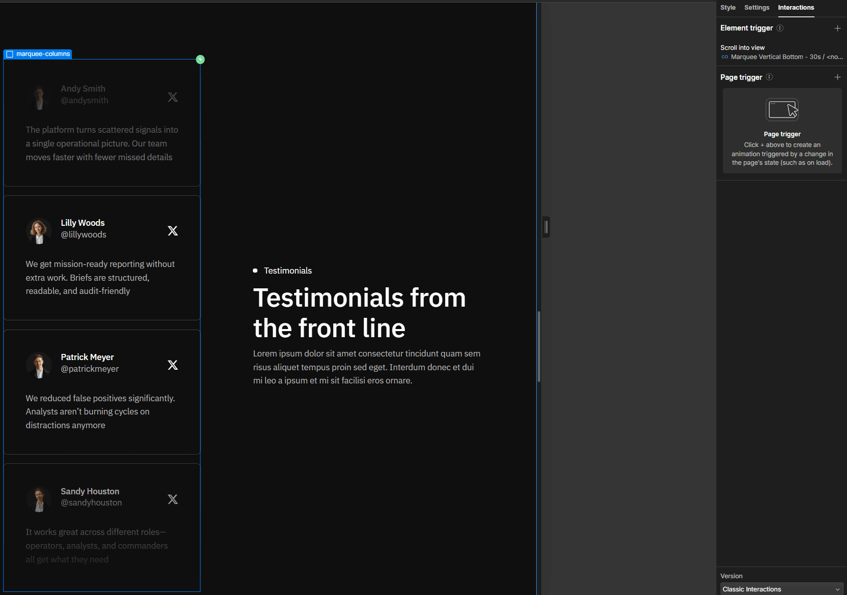 Defenseflow Webflow Template And Ui Kit Animations Brix Template