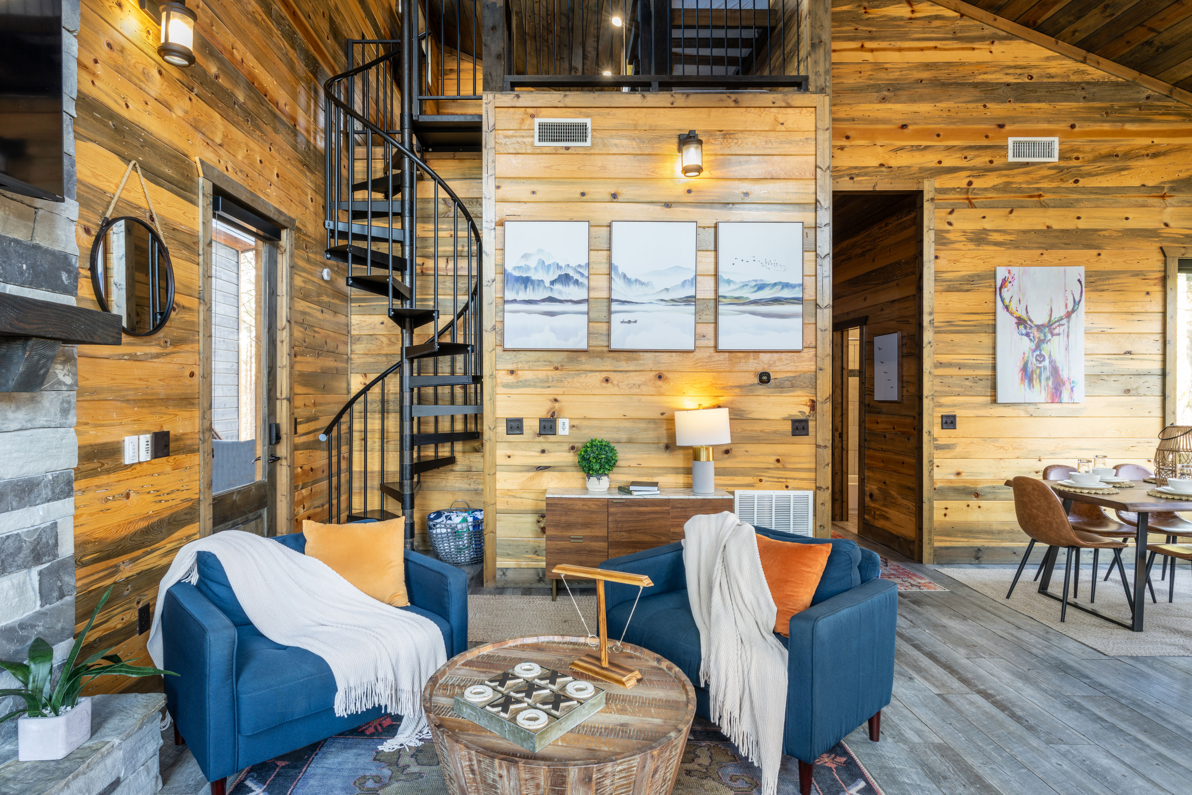 Relax or play some family-friendly games in the cozy living room