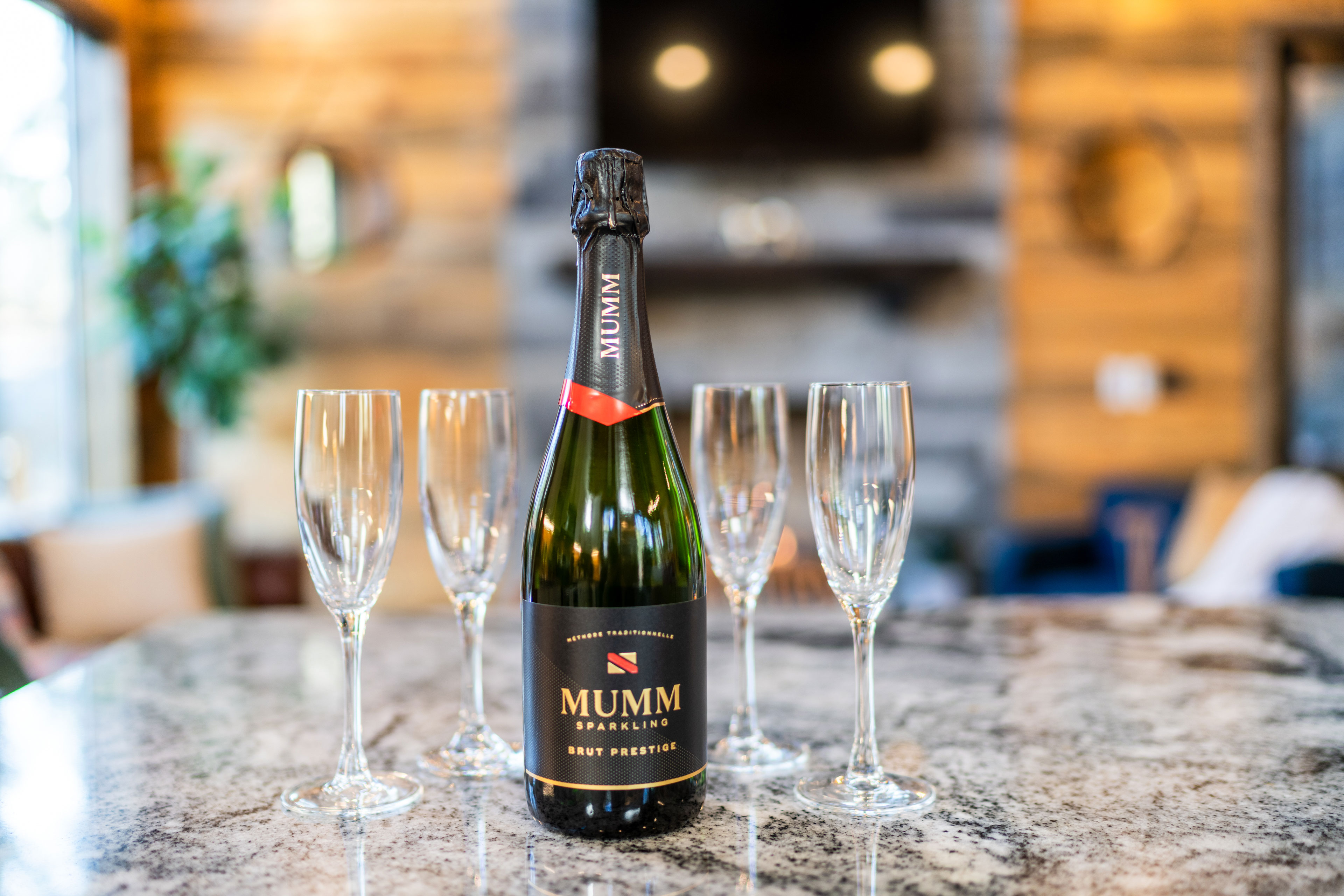 Crack open a bottle of champagne to celebrate some much-needed time in the mountains