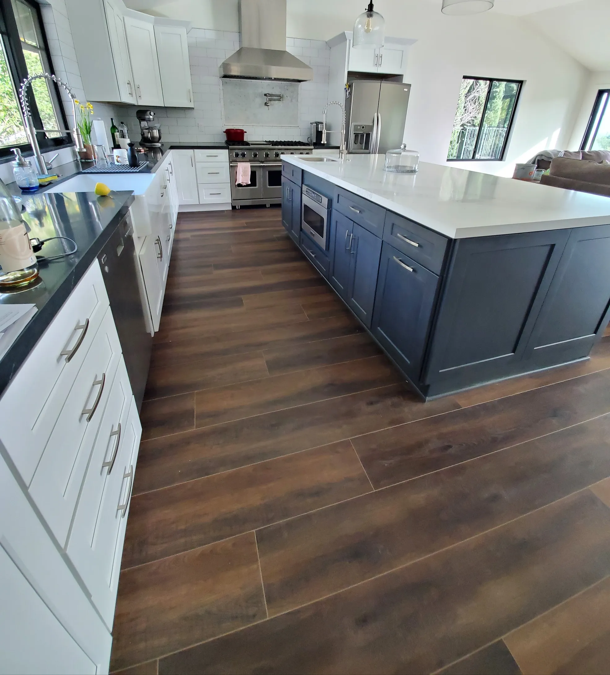 Large Kitchen Island Cabinetry
