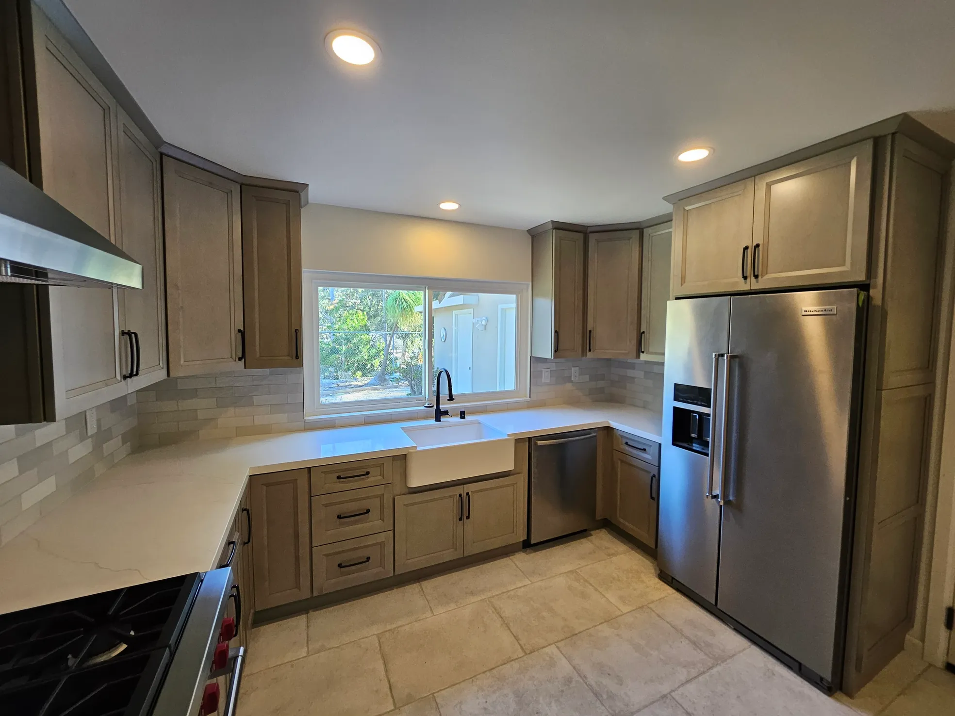 Stained Wood Kitchen Cabinetry