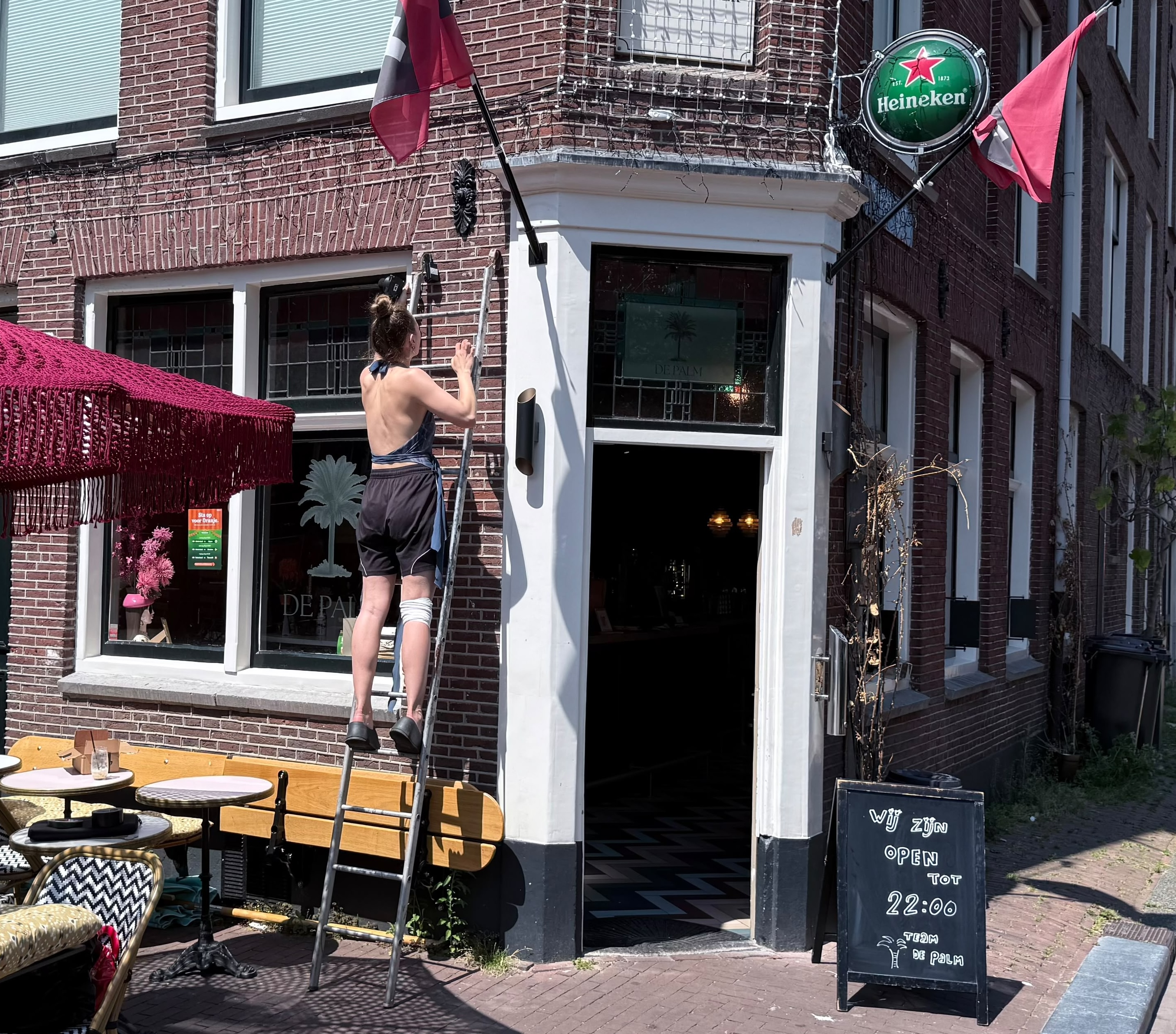 Installing Chirp at a city terrace
