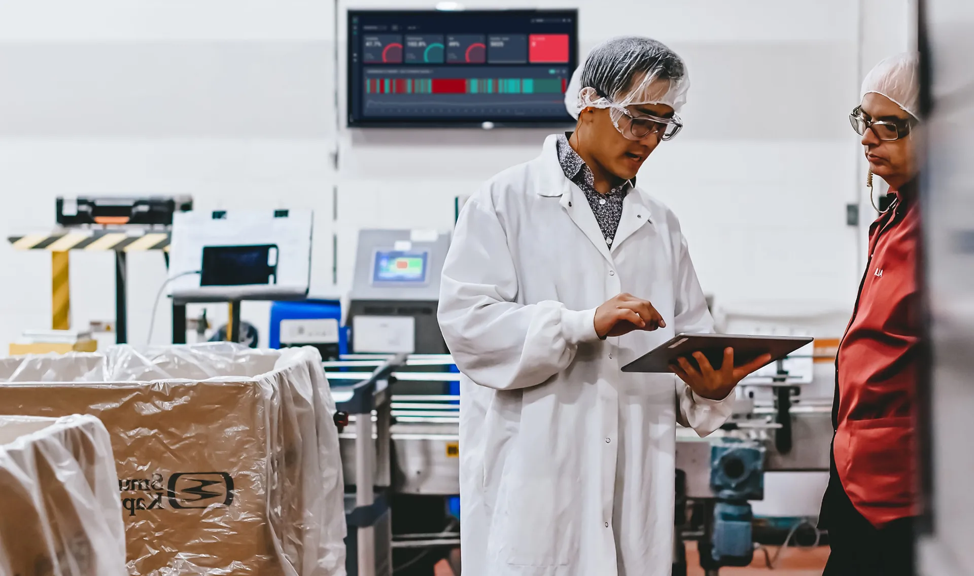 Image of a person working with a tablet device