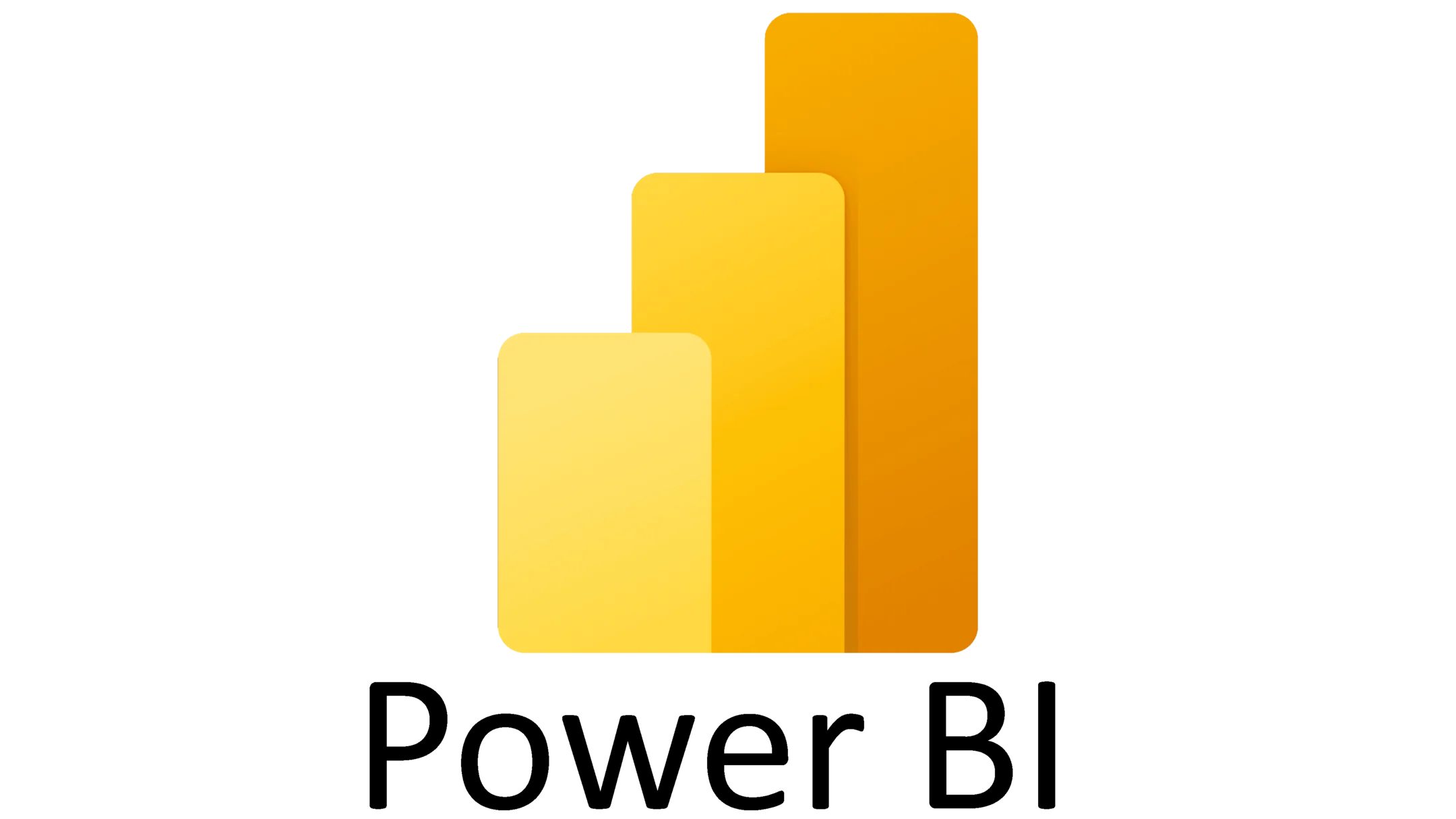 PBI logo - Yellow and orange ascending bar chart icon with three vertical bars of increasing height.