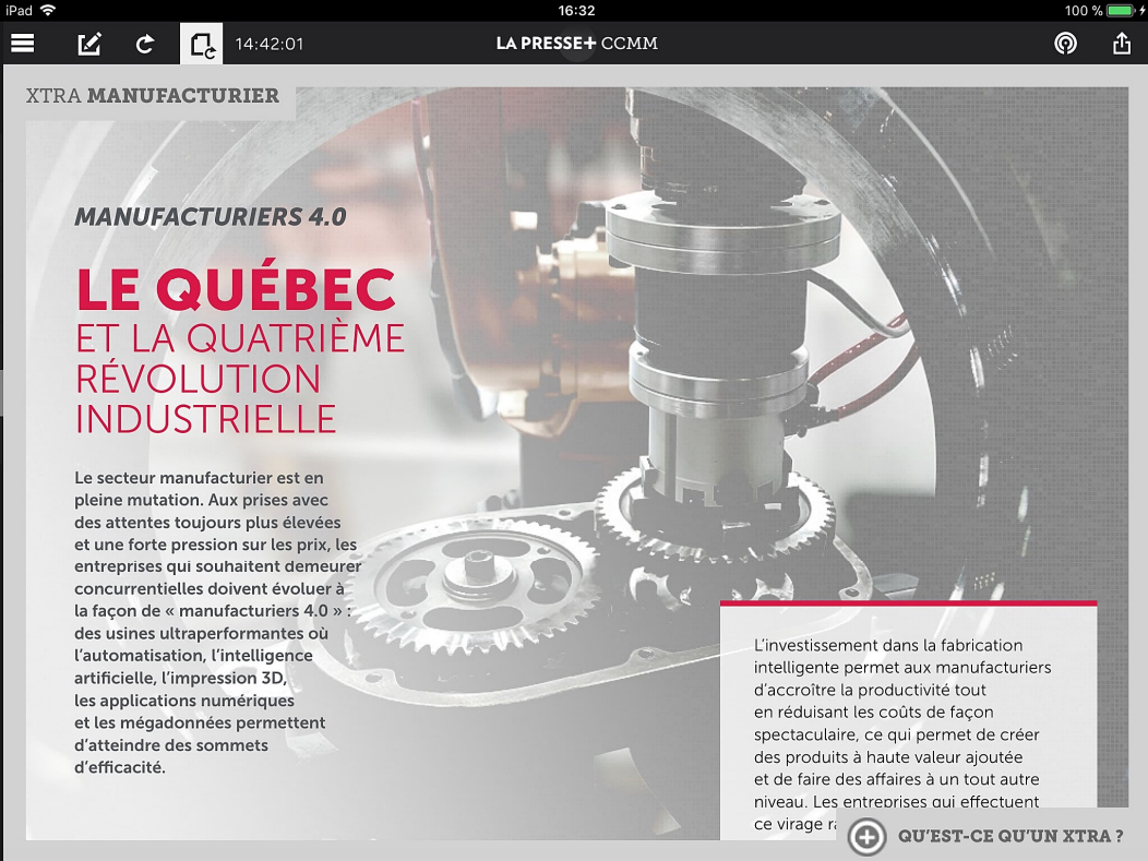 CCMM publishes a special report on workforce 4.0 in LaPresse+