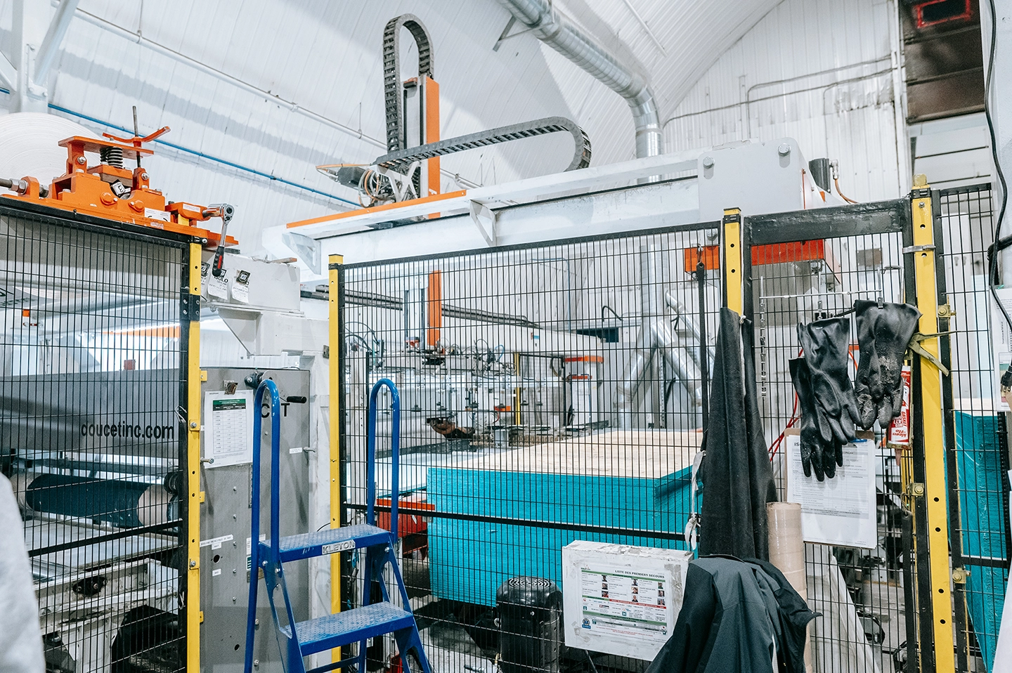 Isolofoam manufacturing facility equipped with Worximity production monitoring technology.