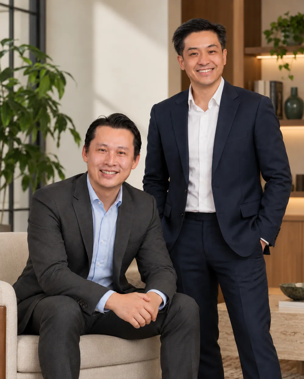 Two Arki advisors smiling in an office