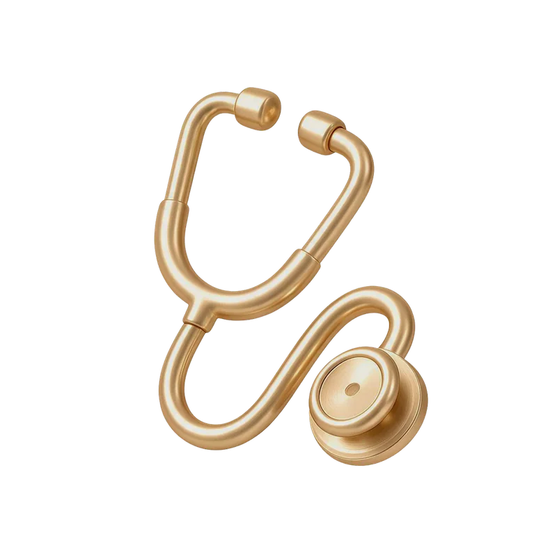 Gold stethoscope