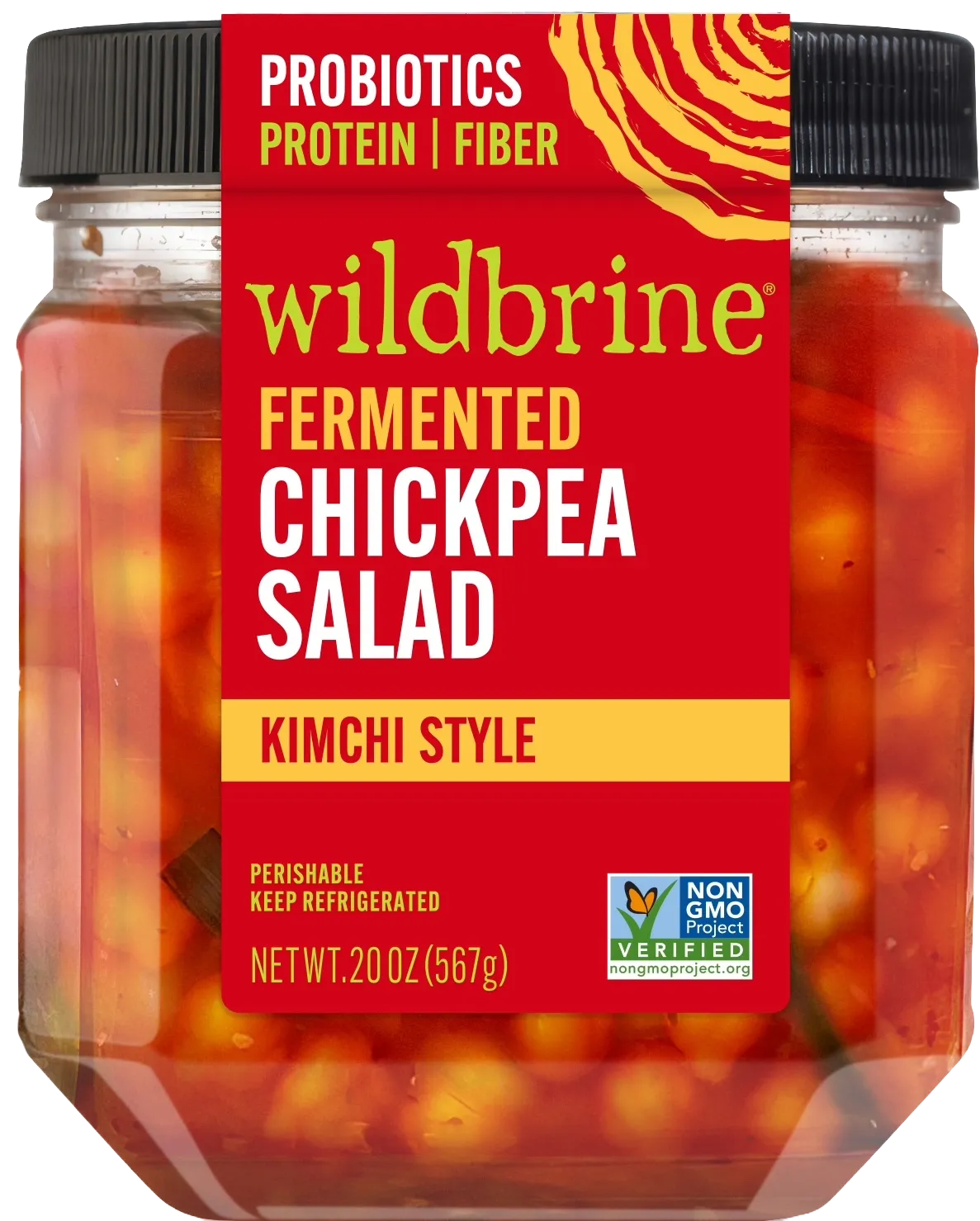 Fermented Kimchi Style Chickpea Salad