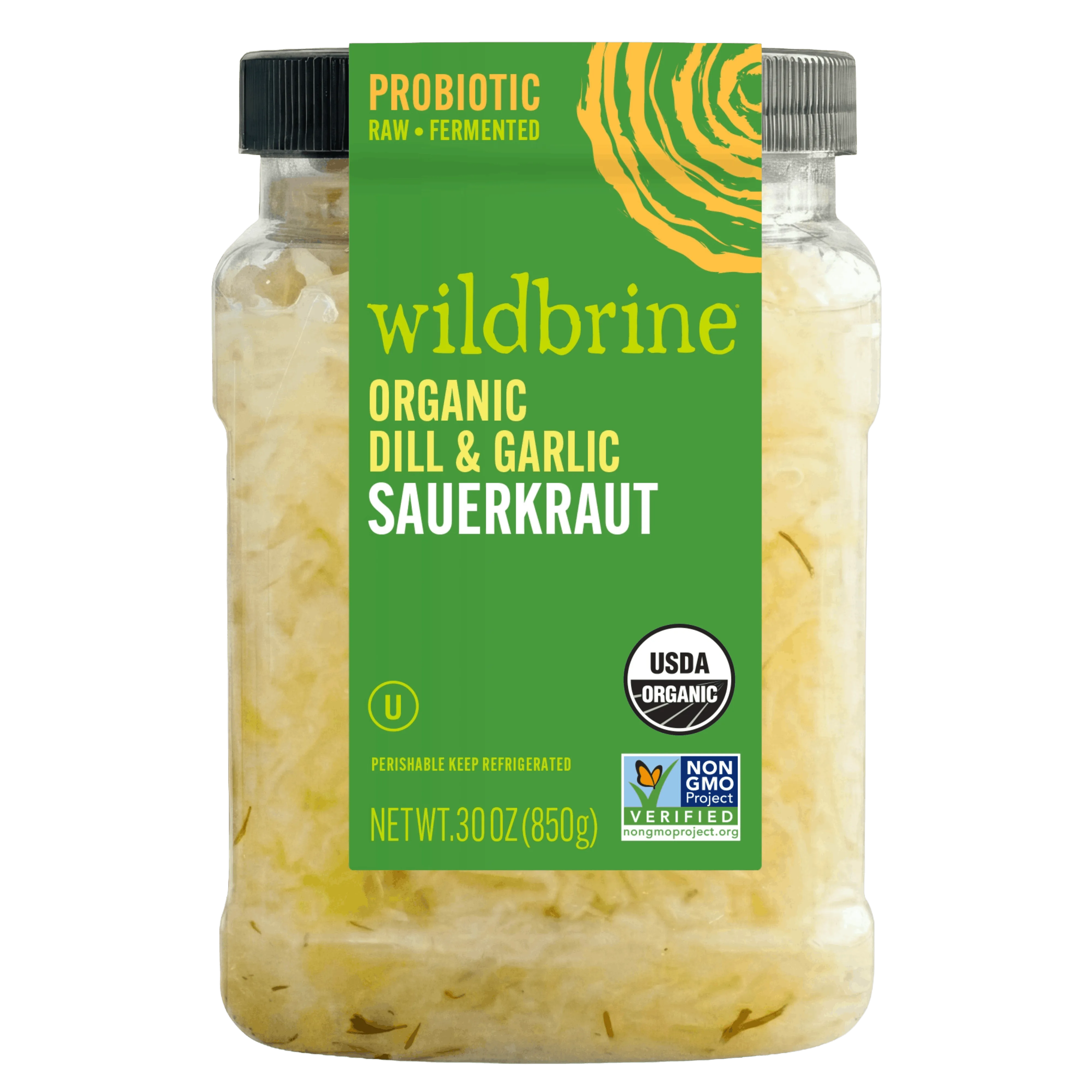 Organic Dill & Garlic Sauerkraut