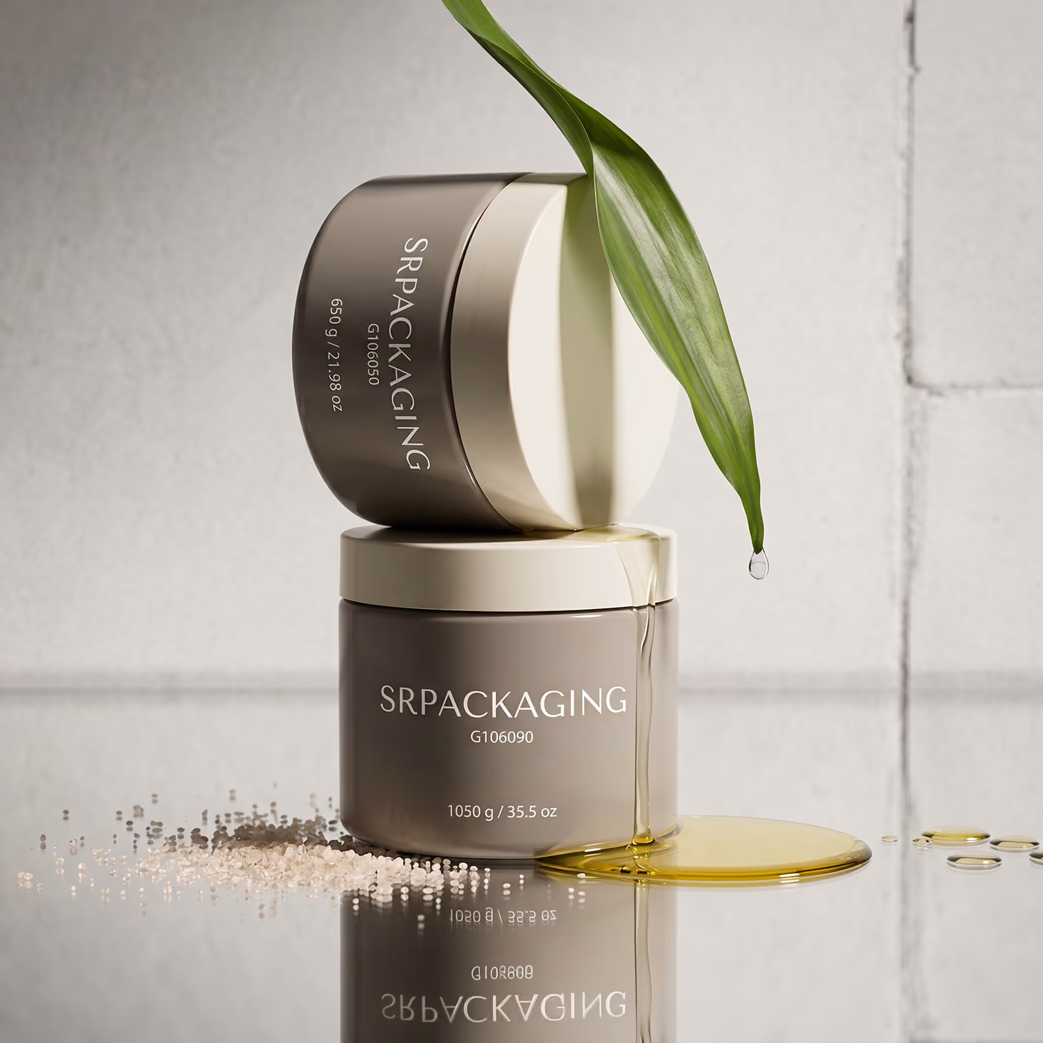 Cosmetic jar for skincare and clean beauty